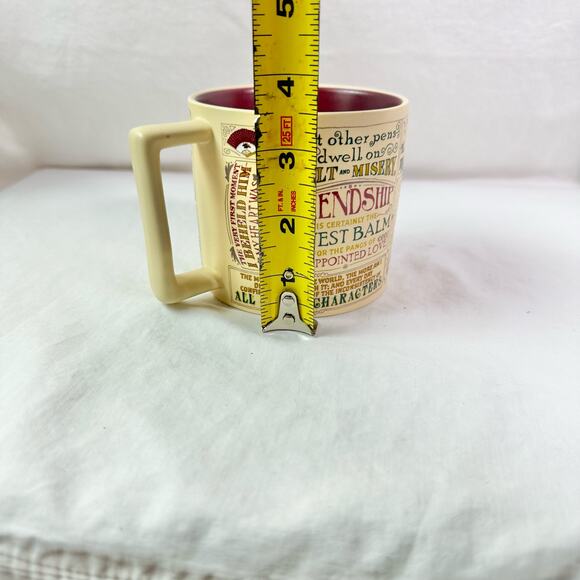 Jane Austen Ceramic 2017 Unemployed Philosophers Guild 12 Oz Coffee Mug - Picture 11 of 11